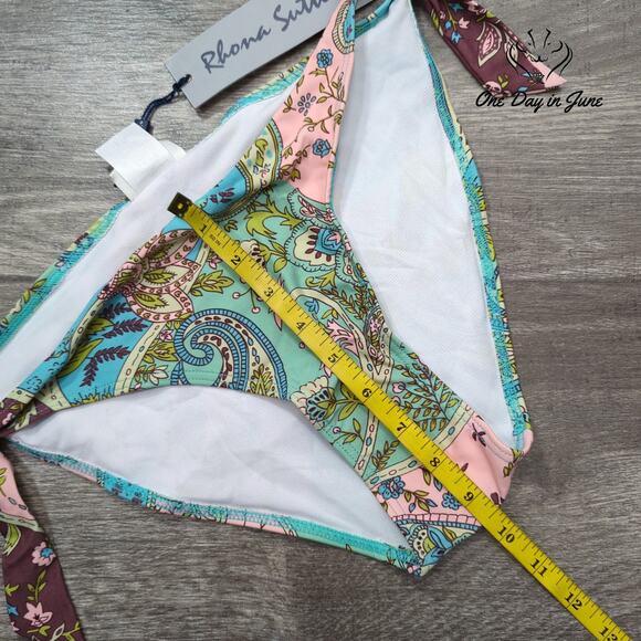 Rhona Sutton Tie Side Bikini Bottom Size 16 - Picture 4 of 5